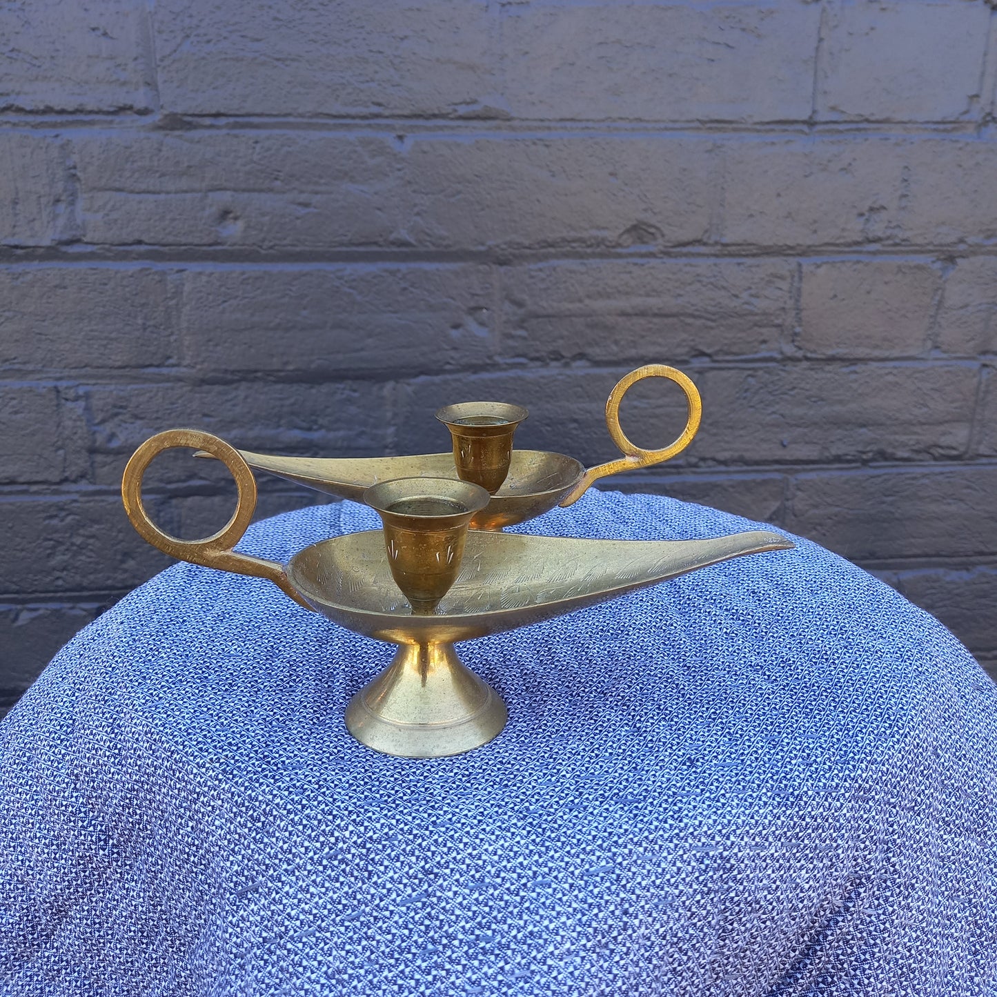 Brass Genie Candle Holder – Vintage Decorative Homeware-Vintage Brass Candle Holder / Decorative Home Décor-Tilbrook and Co