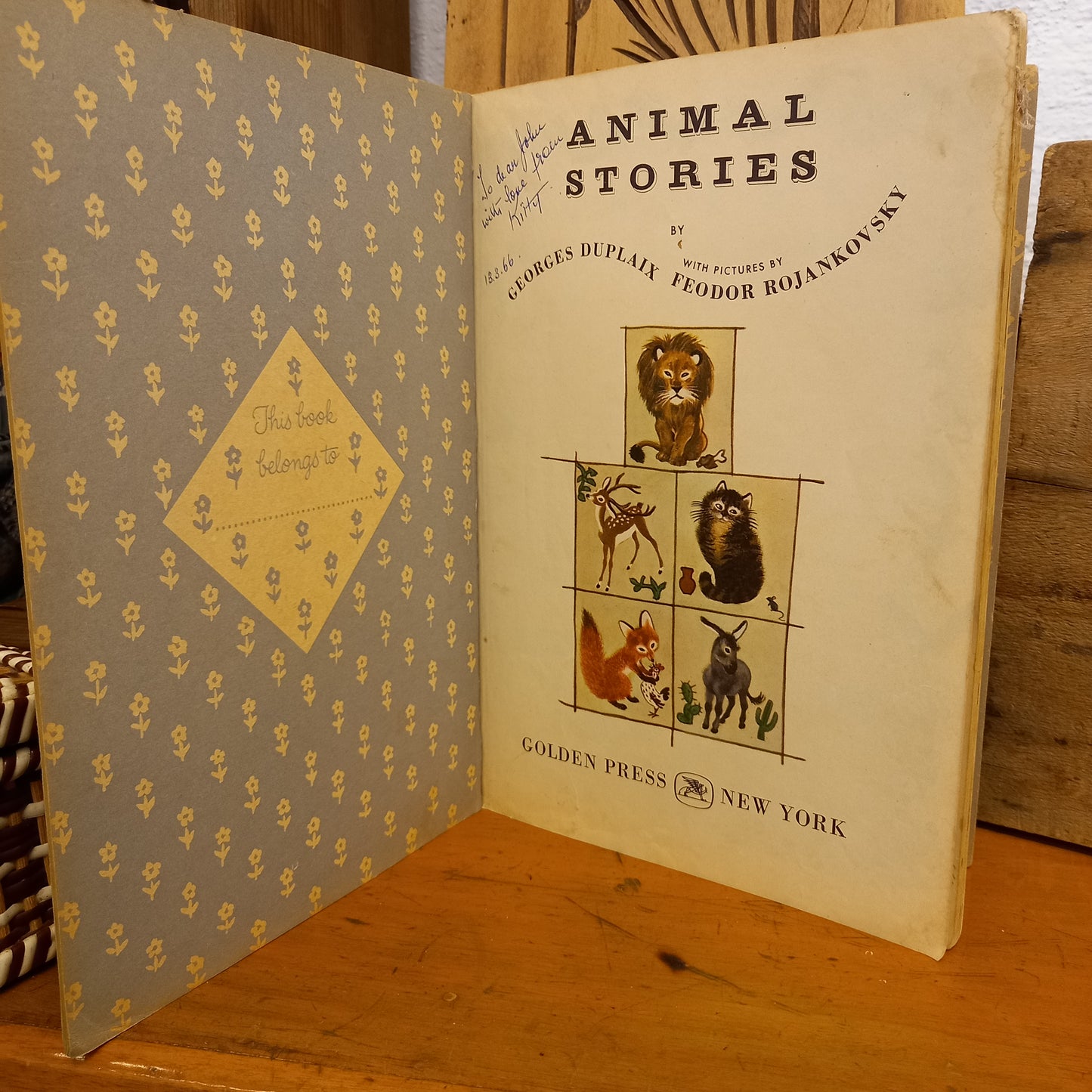Animal Stories: A Big Golden Book #8008 by Georges Duplaix-Book-Tilbrook and Co