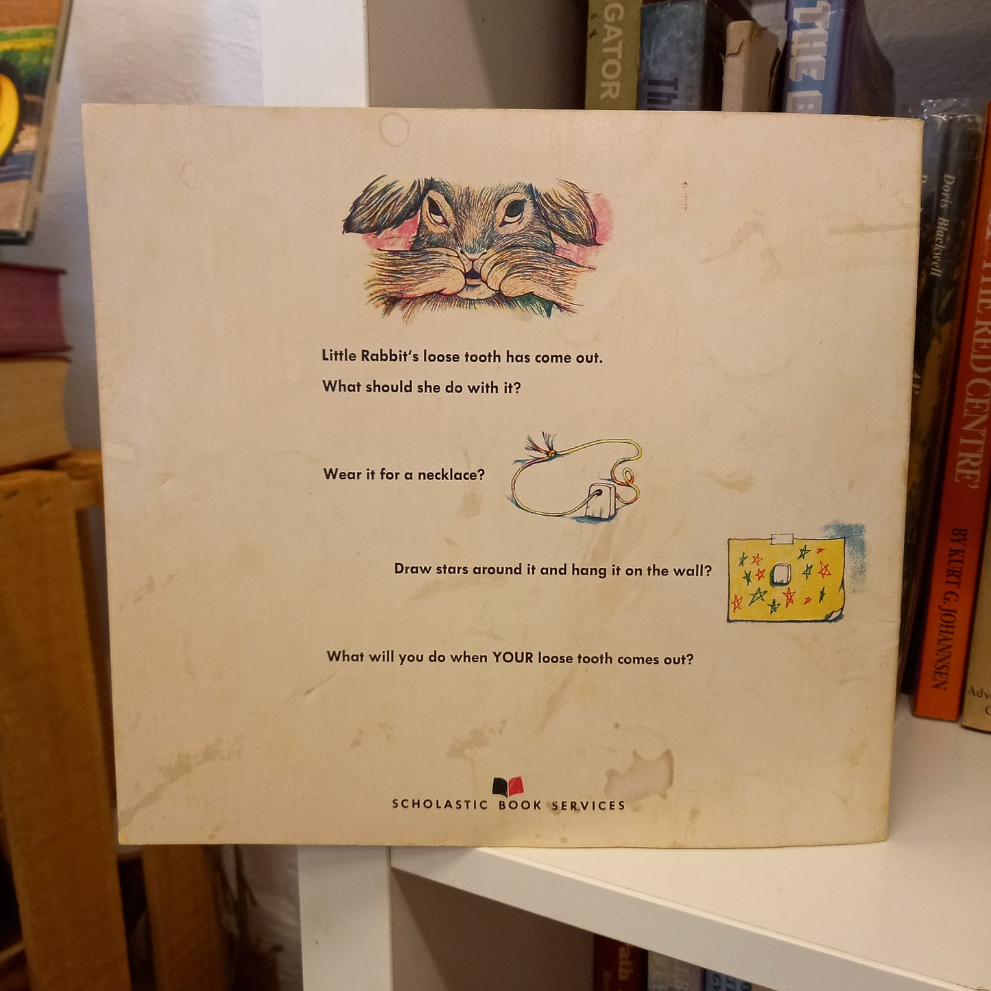 Little Rabbit’s Loose Tooth by Lucy Bates, Illustrated by Dianne De Groat (1975 Scholastic Softcover)-Vintage Children's Book-Tilbrook and Co