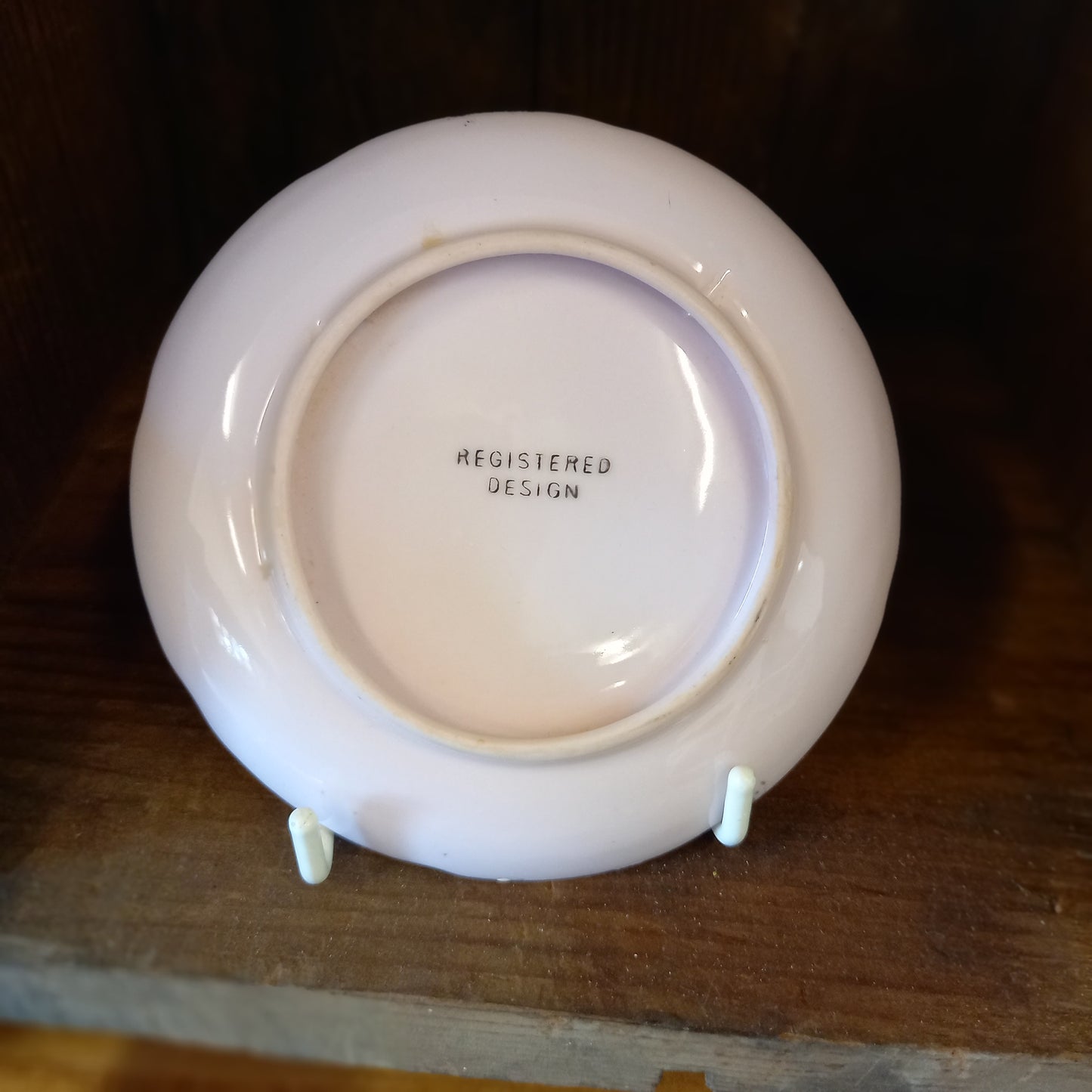 Brownie Downing Pink Ballerina Mini Plate – Vintage Australian Artware (10 cm)-Vintage Decorative Plate-Tilbrook and Co