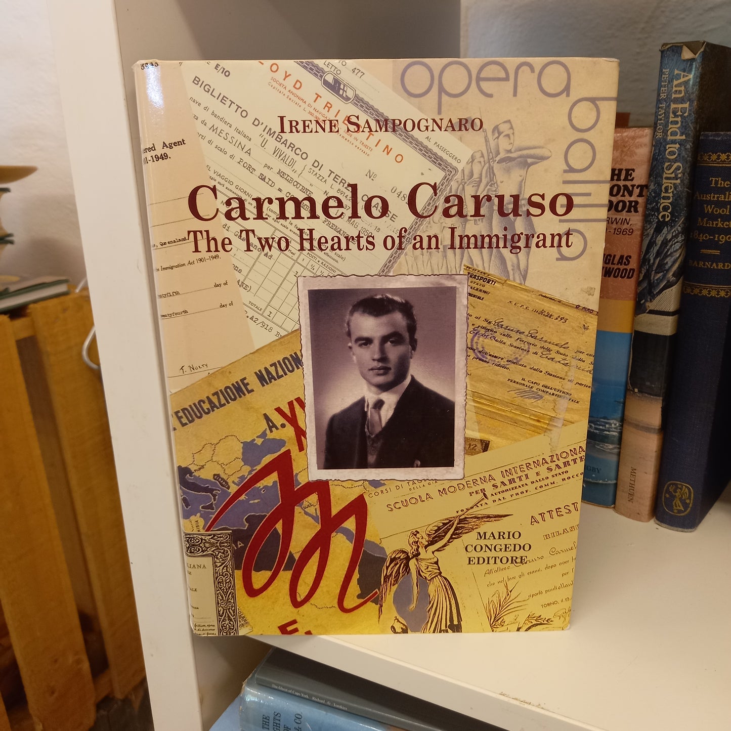 Carmelo Caruso the two hearts of an immigrant by Irene Sampognaro-Books-Tilbrook and Co