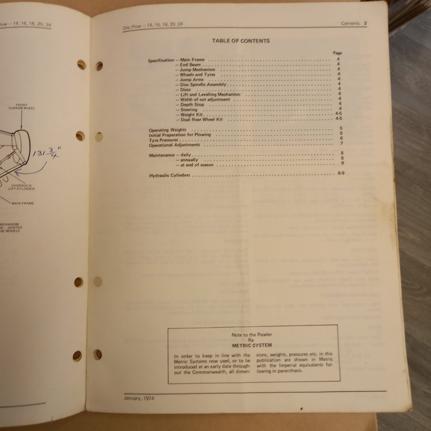 Chamberlain Disc Plow 14,18 (Serial no 10,001) 16, 20, 24 Operator's Handbook CHAM65103 Issue A4-Book-Tilbrook and Co