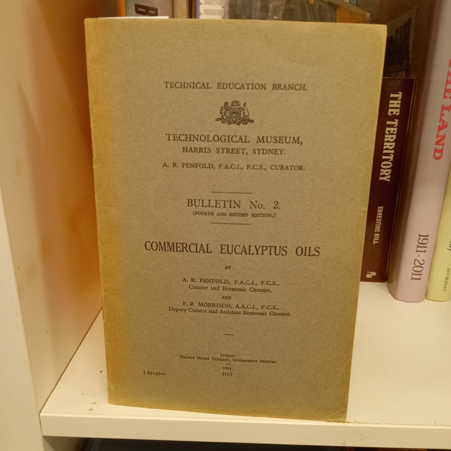 Commercial eucalyptus oils by A.R. Penfold and F.R. Morrison-Books-Tilbrook and Co