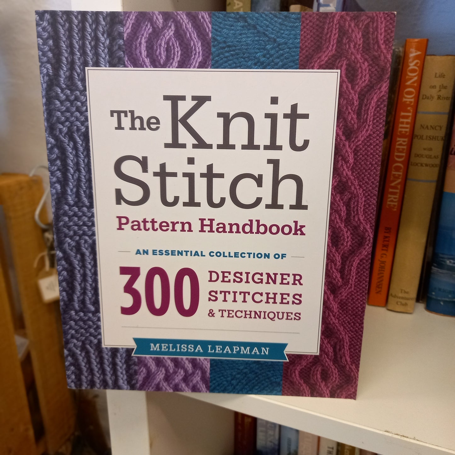 The Knit Stitch Pattern Handbook by Melissa Leapman (2013, Softcover)-Knitting & Crochet Book-Tilbrook and Co