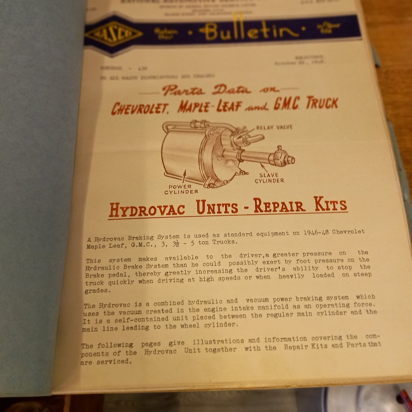 G.M.H. Service Bulletins 1946–1948 | Chev, Pontiac, Oldsmobile, Buick, Bedford & GMC Trucks (1948-Automotive Service Bulletin Compilation / Workshop Reference-Tilbrook and Co