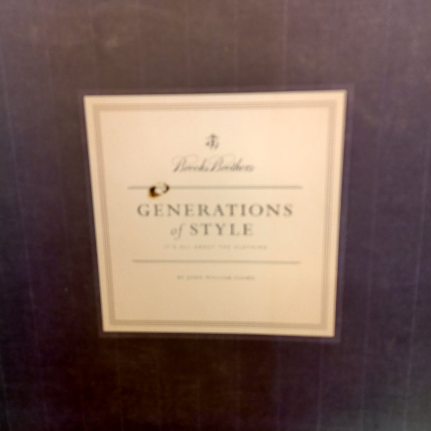 Generations of Style It's all About the Clothing by John William Cooke-Books-Tilbrook and Co