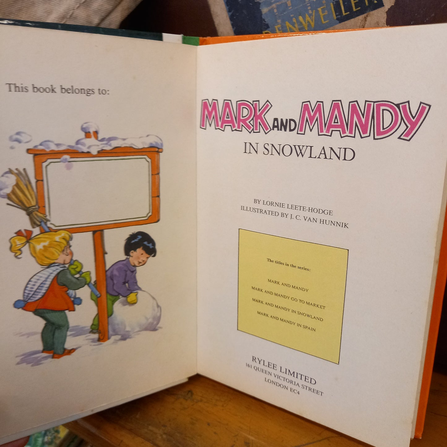 Mark and Mandy Go To Snowland by Lornie Leete-Hodge-Tilbrook and Co