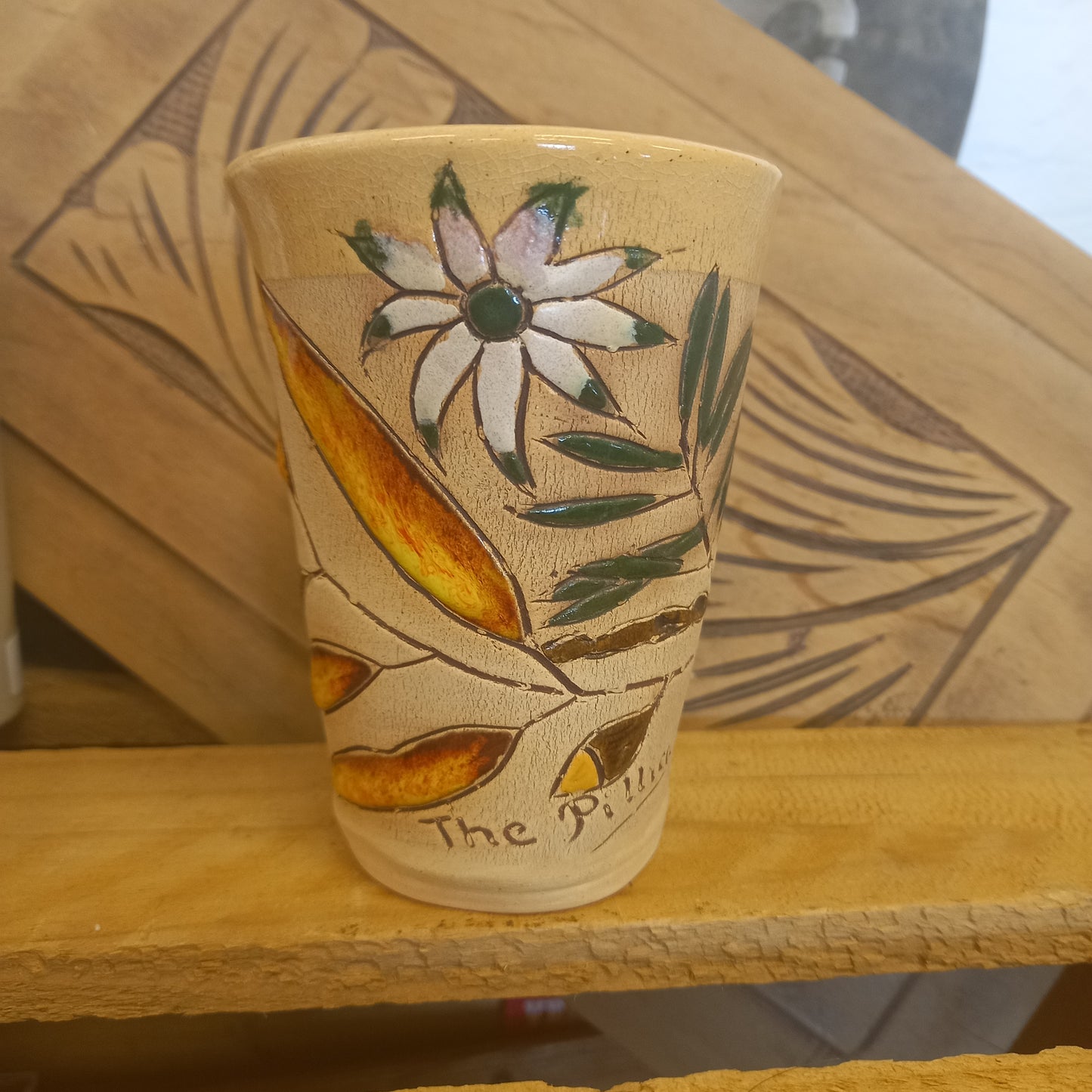 Pilliga Pottery Flannel Flower Cup-Decor-Tilbrook and Co