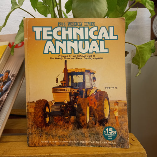 Power Farming Technical Annual 1988 – Edited by Lloyd Hughes-Vintage Technical Manual-Tilbrook and Co