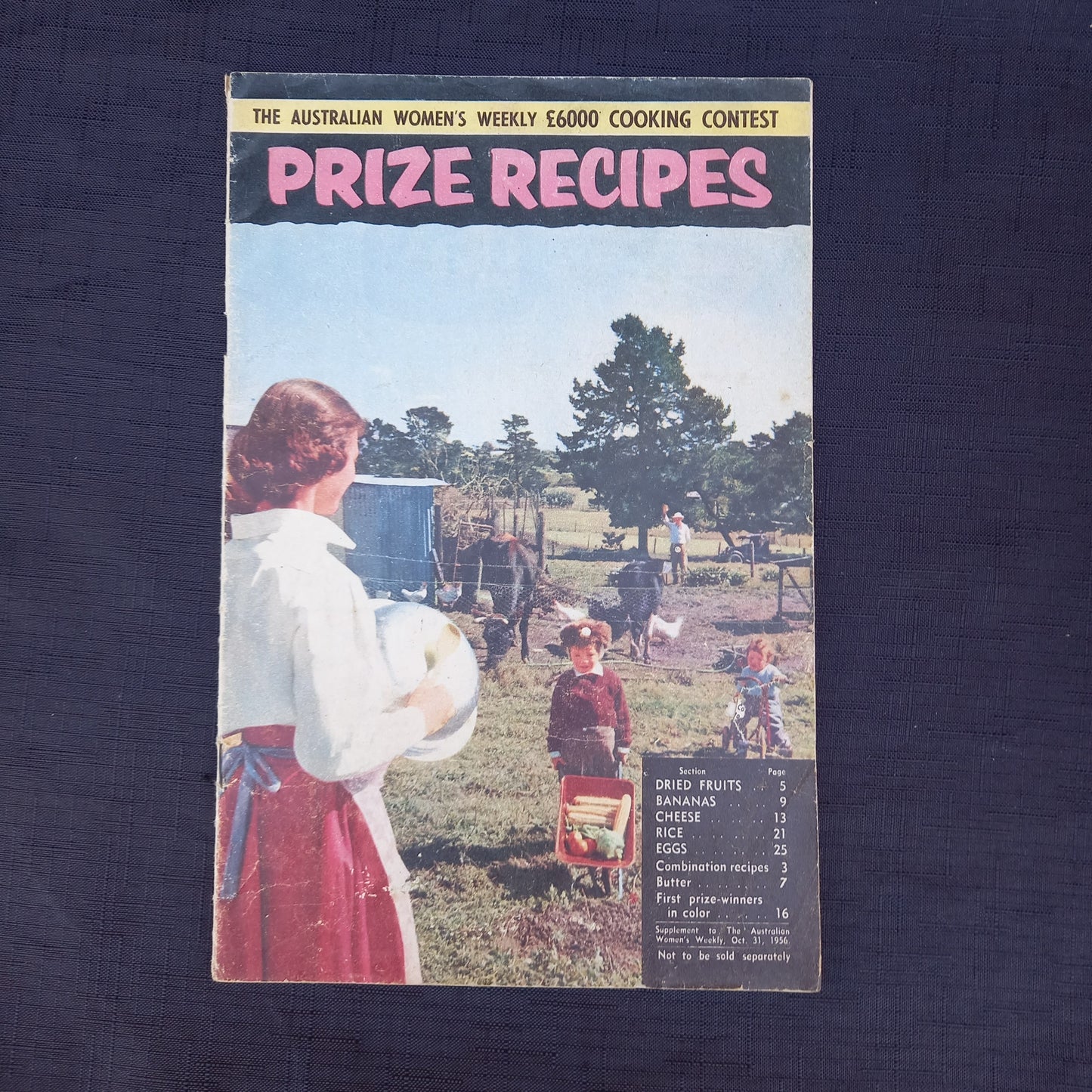 Prize Recipes from The Australian Women’s Weekly £6000 Cooking Contest (1956 Supplement)-Vintage Cookbook / Homemaking Supplement-Tilbrook and Co