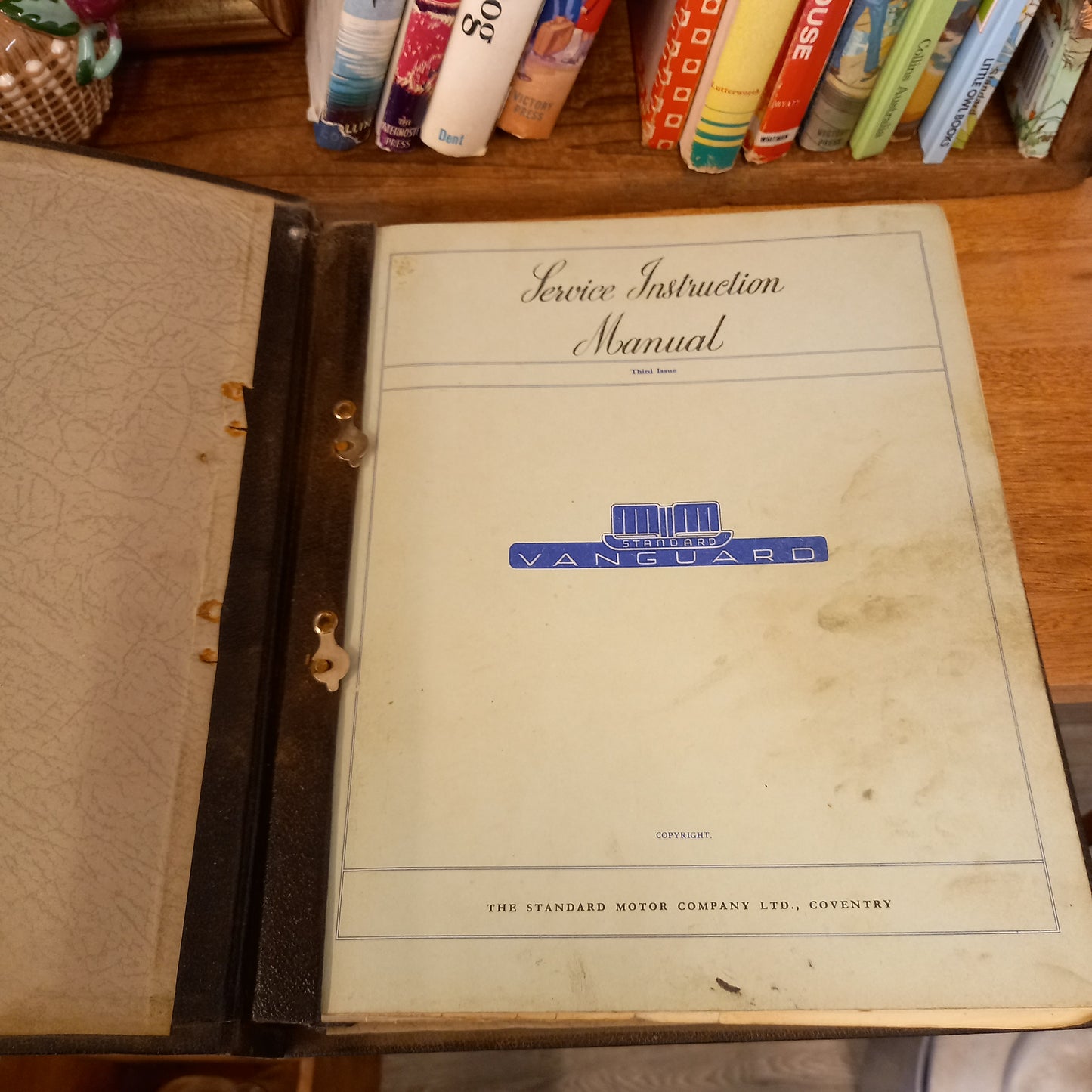 Standard Vanguard Service Instruction Manual – 3rd Issue (No Date, Hardcover Binder)-Vintage Automotive Manual-Tilbrook and Co