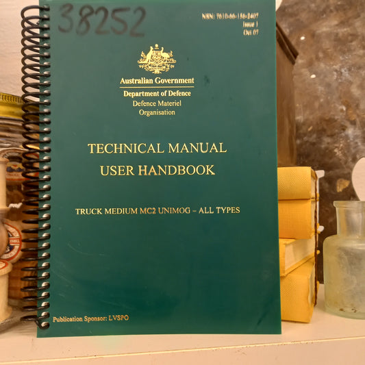 Technical Manual User Handbook: Truck Medium MC2 Unimog - All types-Manual-Tilbrook and Co