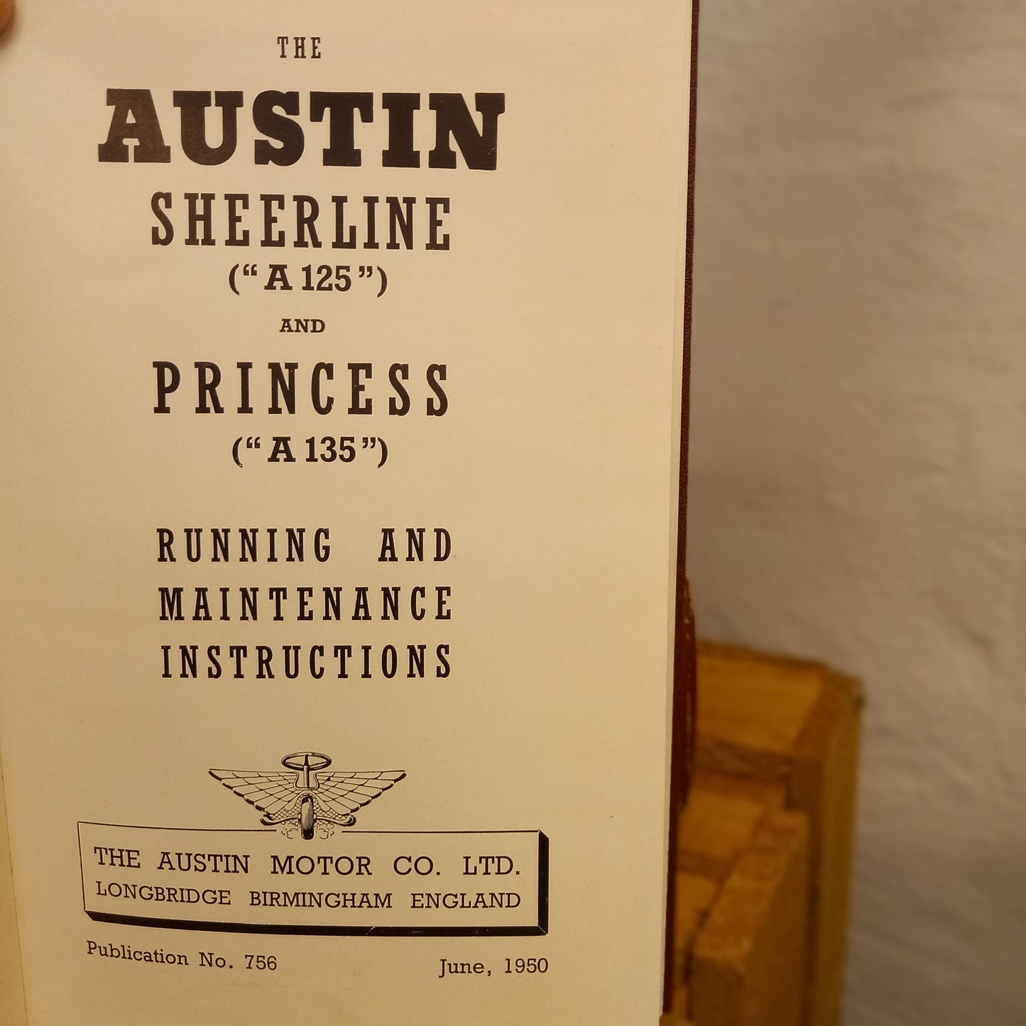The Austin Sheerline A125 and Princess A135: Running and Maintenance Instructions (June 1950)-Vintage Motoring Manual / Automotive Reference-Tilbrook and Co
