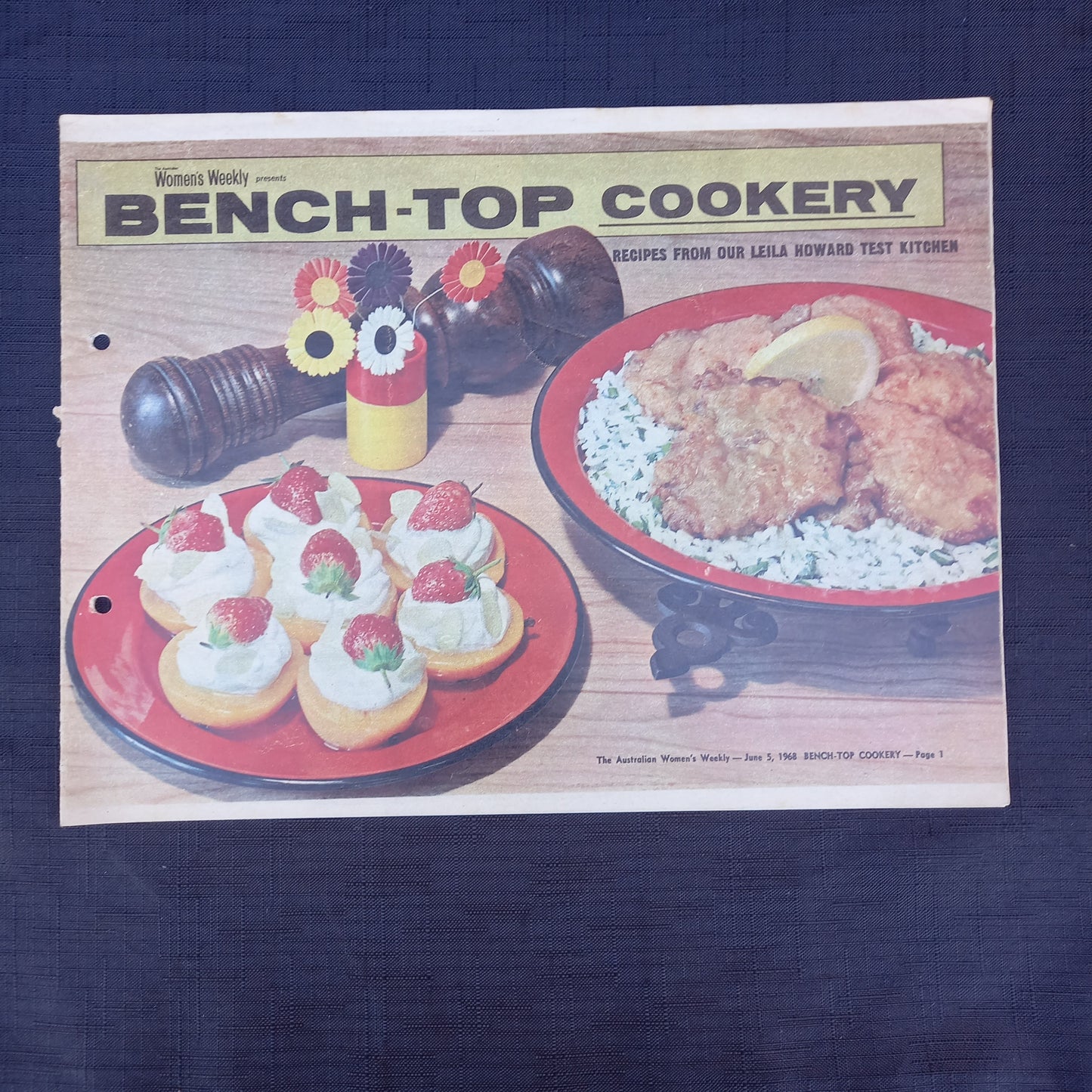 The Australian Women's Weekly presents Bench Top Cookery-Ephemera-Tilbrook and Co
