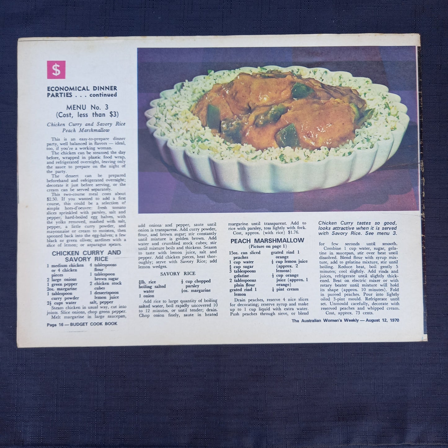 The Australian Women's Weekly presents Budget Cook Book-Ephemera-Tilbrook and Co