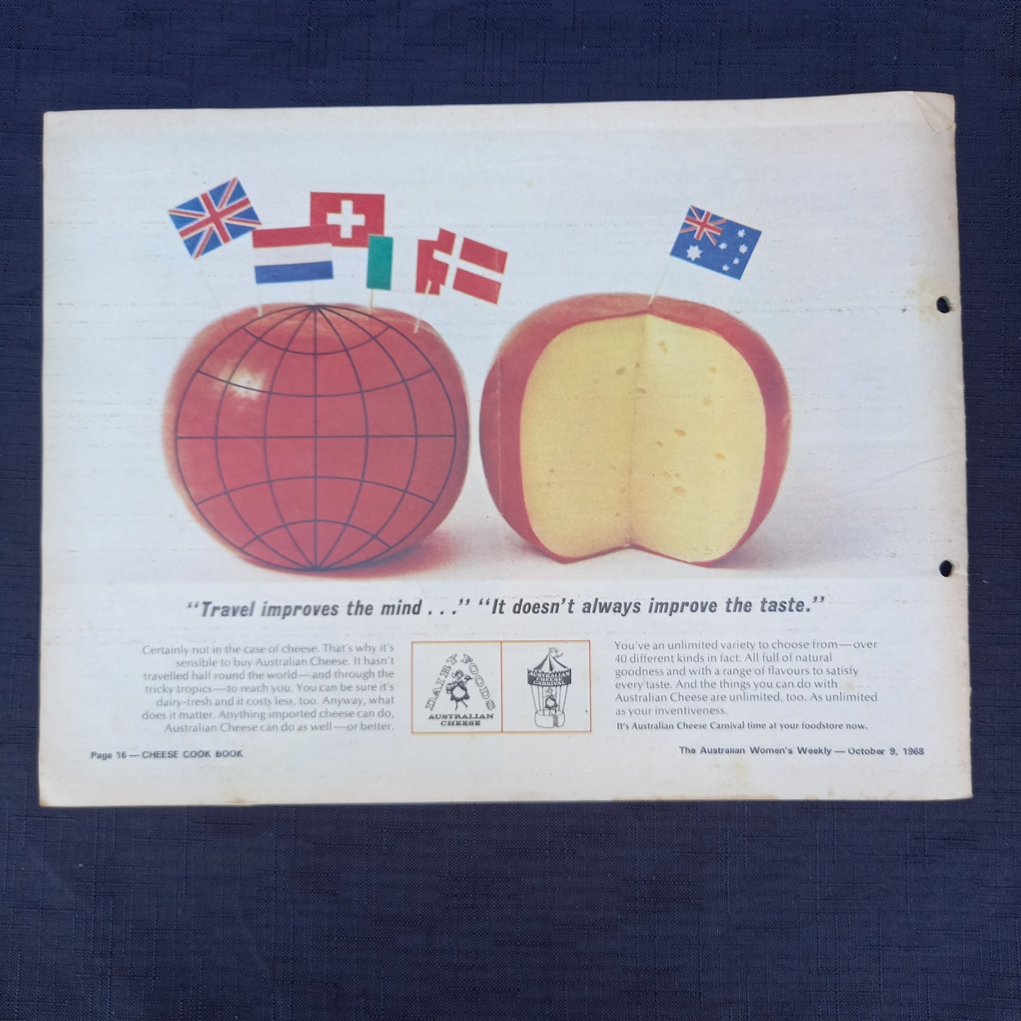 The Australian Women's Weekly presents Cheese Cook Book-Ephemera-Tilbrook and Co