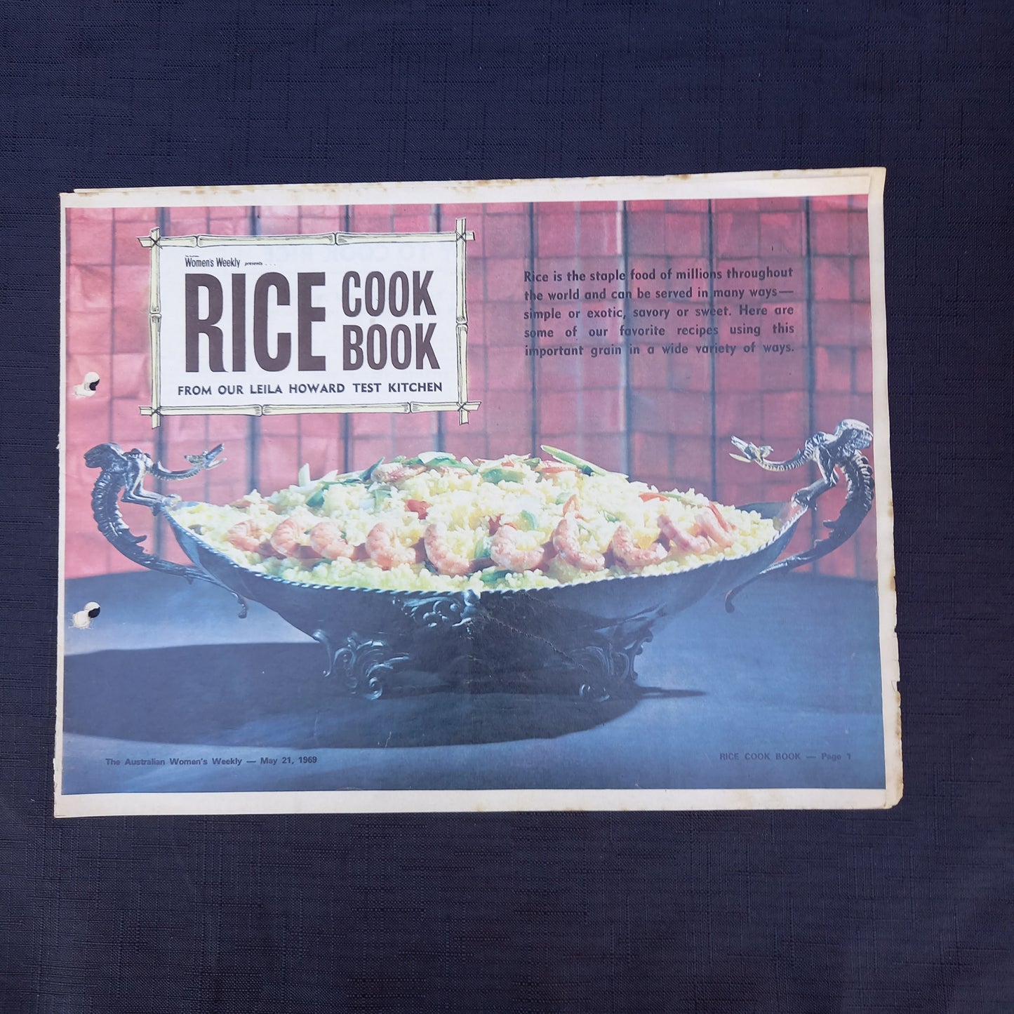The Australian Women's Weekly presents Rice Cook Book-Ephemera-Tilbrook and Co