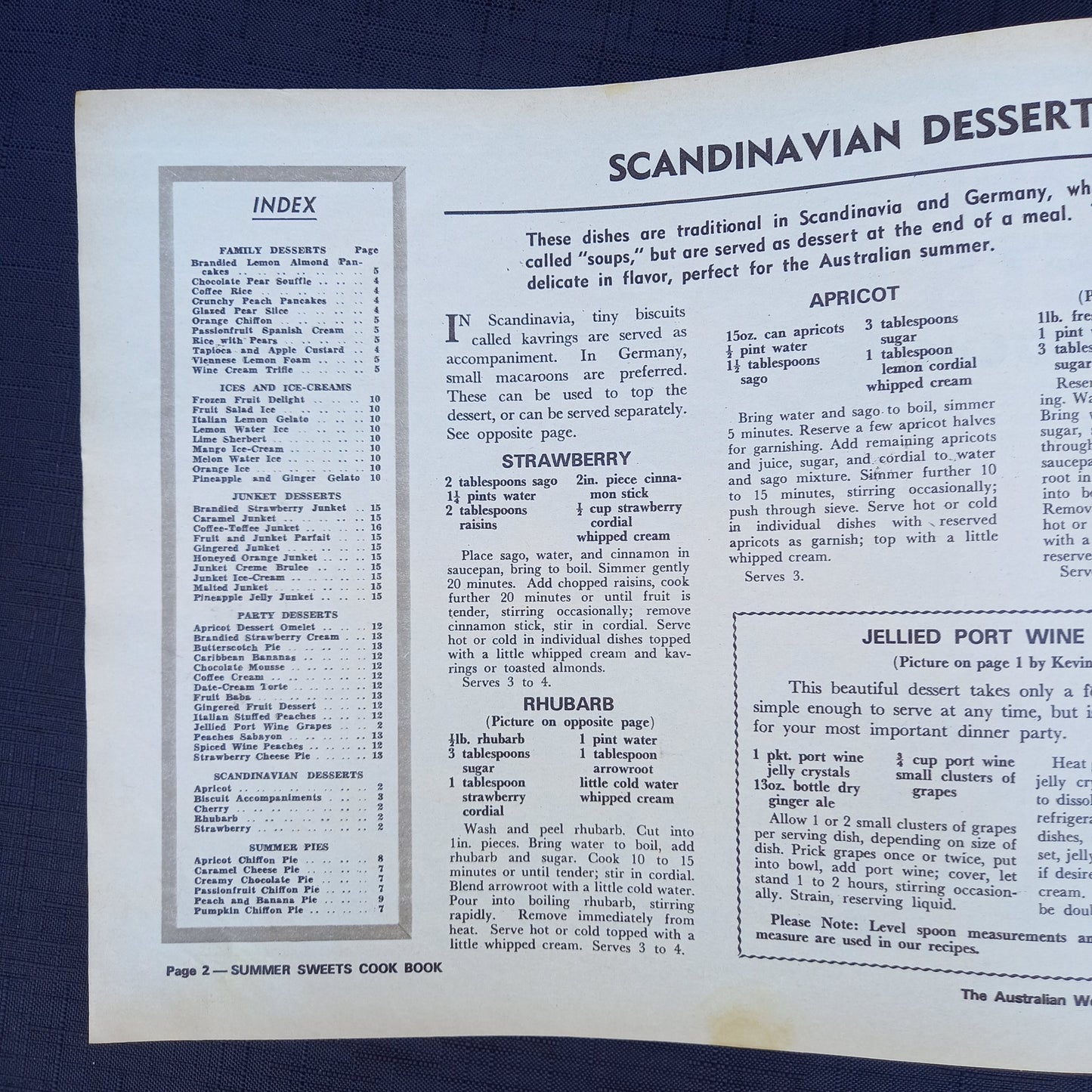 The Australian Women's Weekly presents Summer Sweets-Ephemera-Tilbrook and Co