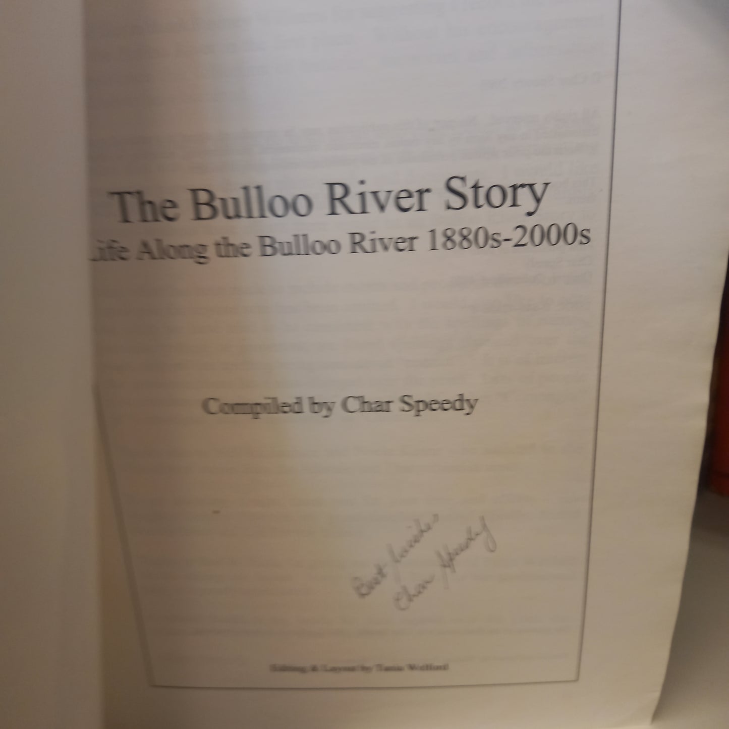 The Bulloo River Story by Char Speedy-Book-Tilbrook and Co