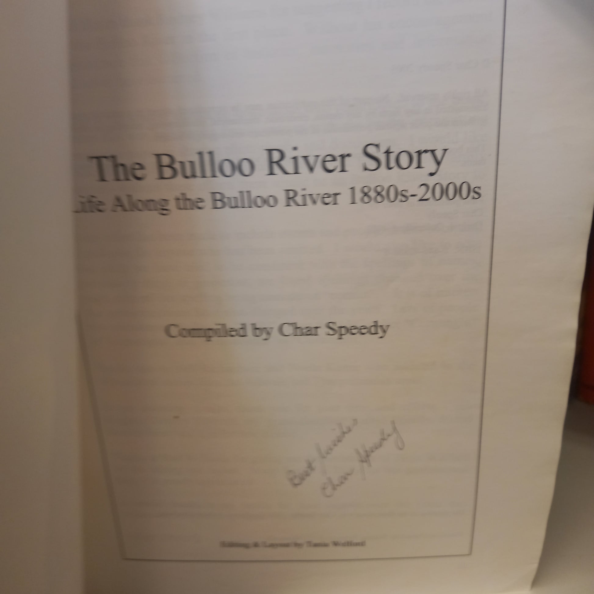 The Bulloo River Story by Char Speedy-Book-Tilbrook and Co