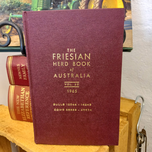 The Friesian Herd Book of Australia, Volume 22 (1965)-Book - Livestock register / Agricultural reference-Tilbrook and Co