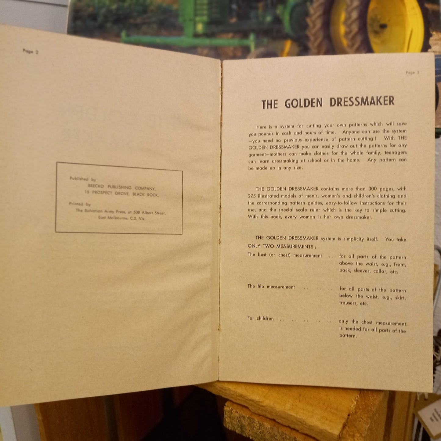 The Golden Dressmaker-Vintage sewing guide / Dressmaking patterns-Tilbrook and Co