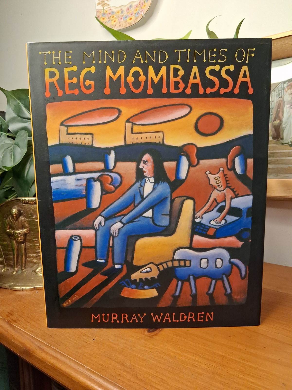 The Mind and Times of Reg Mombassa by Murray Waldren hardcover book cover