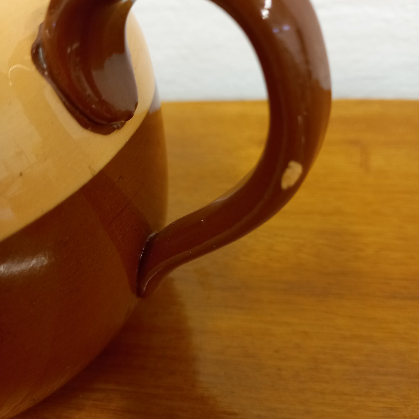 Vintage The Western Stores (rural NSW) brown & mustard 4 cup ea Pot Gibsons UK-Kitchenalia-Tilbrook and Co
