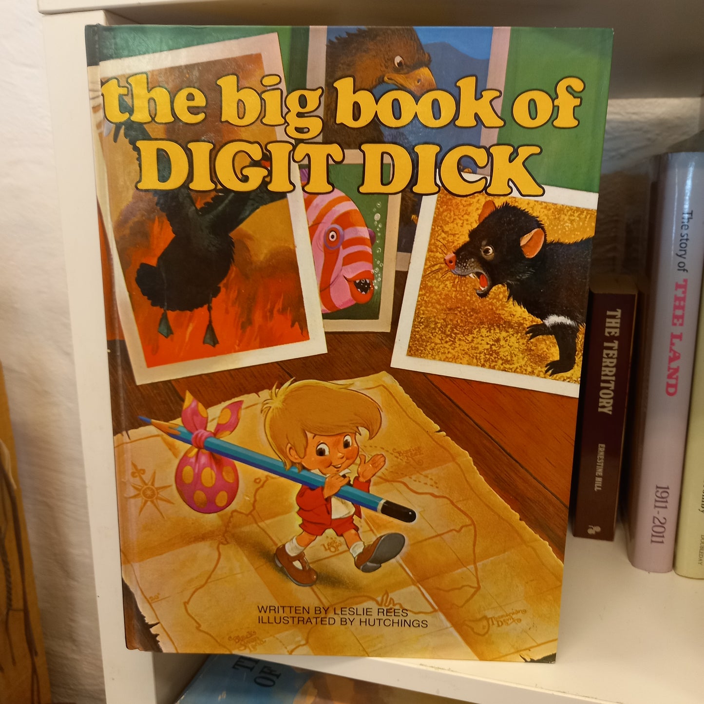 The Big Book of Digit Dick by Leslie Rees | Illustrated by Hutchings | Vintage Australian Children’s Book (1973)-Vintage Illustrated Children’s Boo-Tilbrook and Co