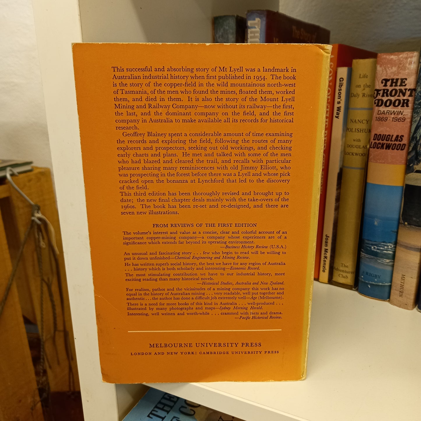 The peaks of Lyell by Geoffrey Blainey-Books-Tilbrook and Co
