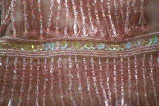 Vintage Gregory Ladner Pink Beaded Evening Bag with Silver Coloured Clasp-Clothing Accessories-Tilbrook and Co