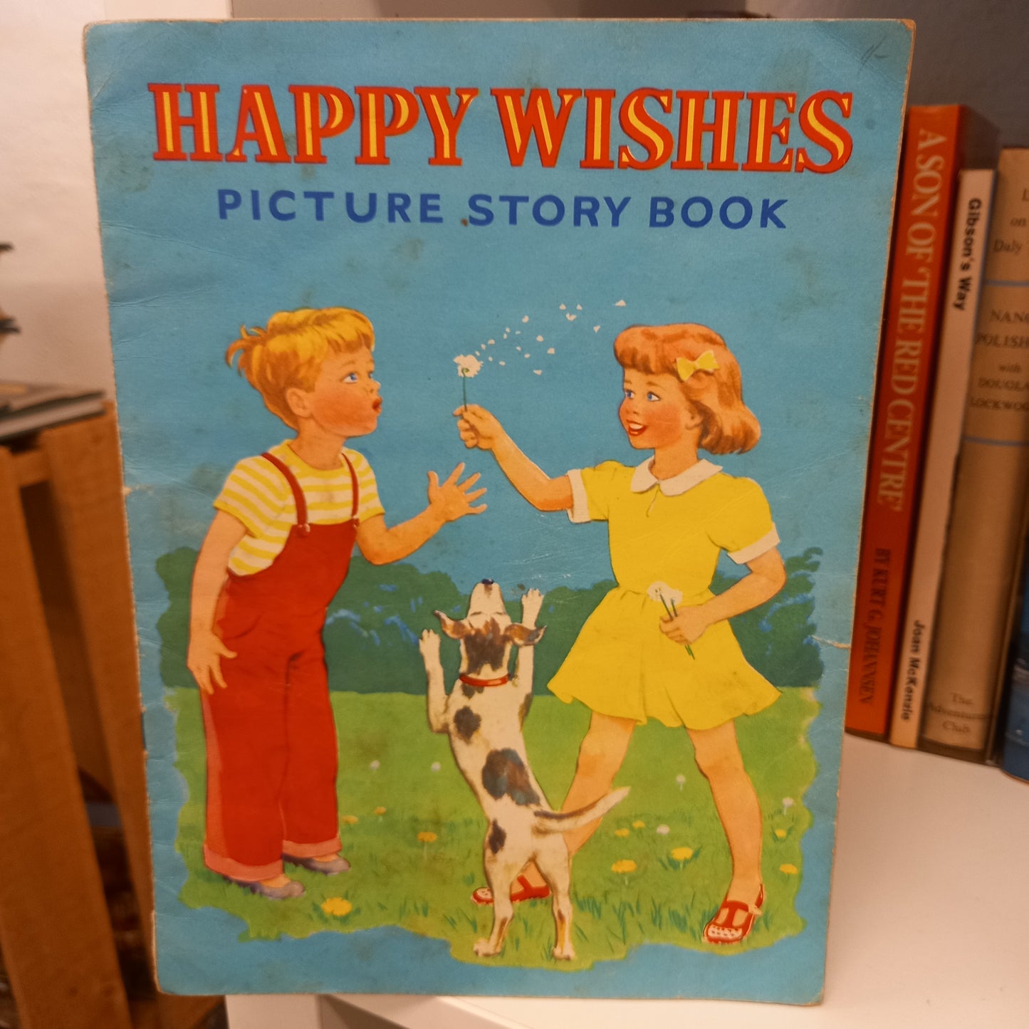 Happy Wishes Picture Story Book (1950s?, Amex Company Ltd – Vintage Softcover)-Books-Tilbrook and Co