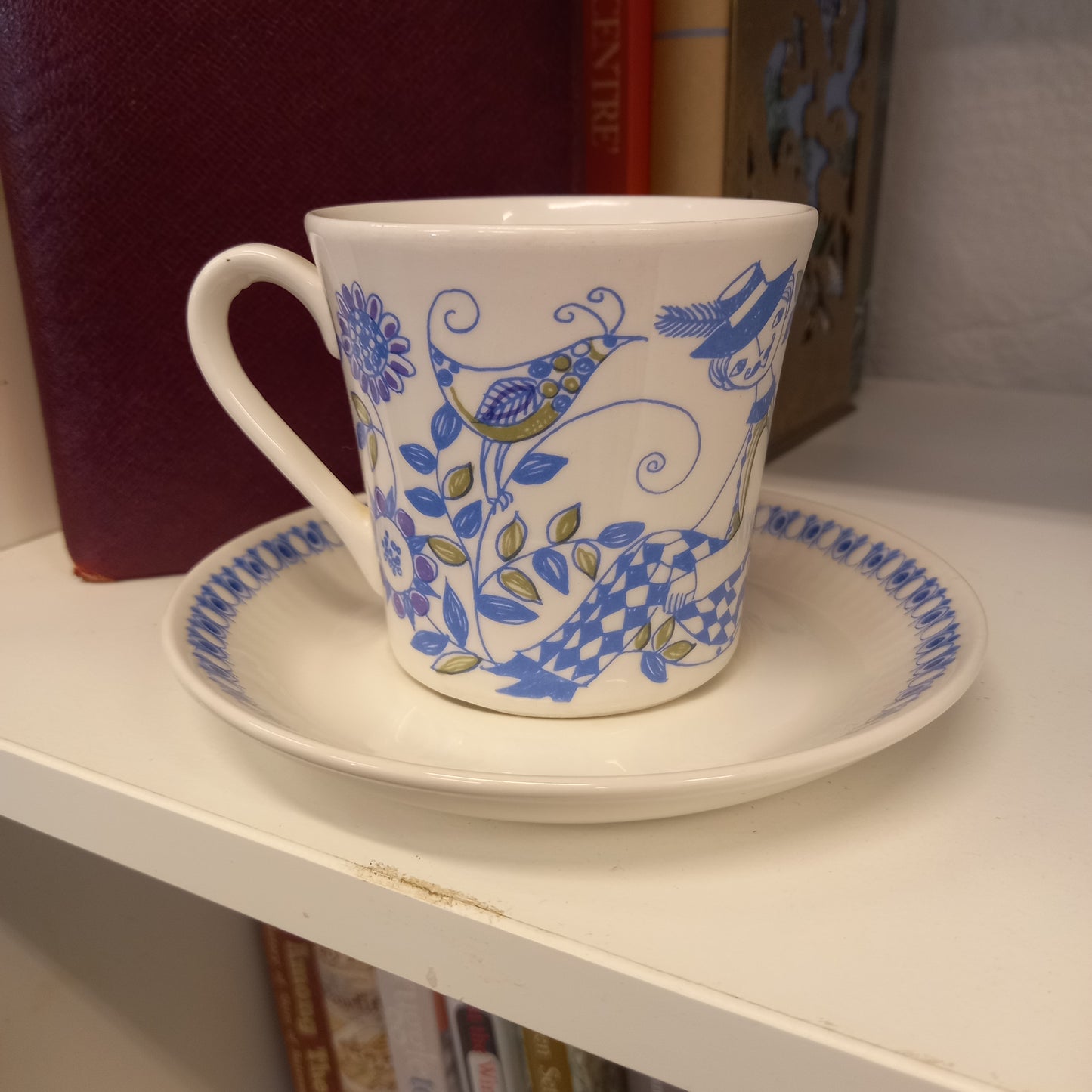 Vintage Norway Figgjo Flint Lotte Turi Design Cup and Saucer-Decor-Tilbrook and Co