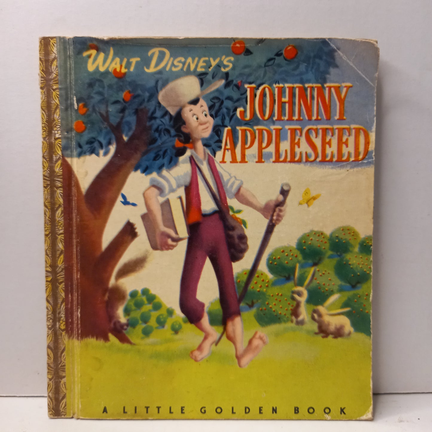 Walt Disney’s Johnny Appleseed – A Little Golden Book, 1st Edition (1948/49)-Vintage Children’s Book / Disney Collectible-Tilbrook and Co