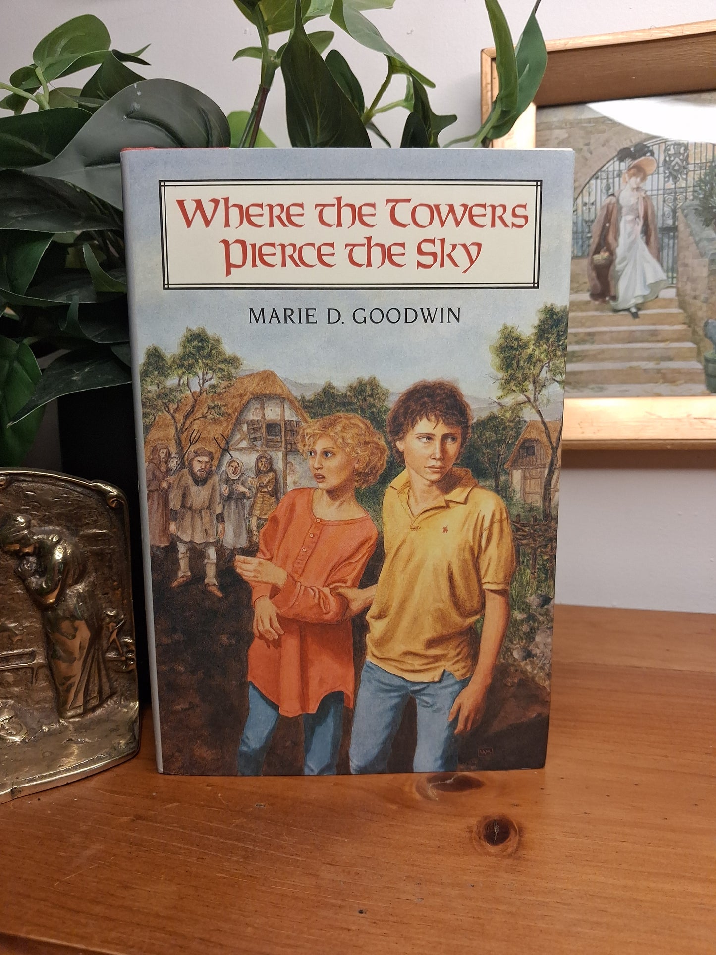Where the Towers Pierce the Sky by Marie Goodwin, 1989 Four Winds Press hardcover children’s book with dust jacket.