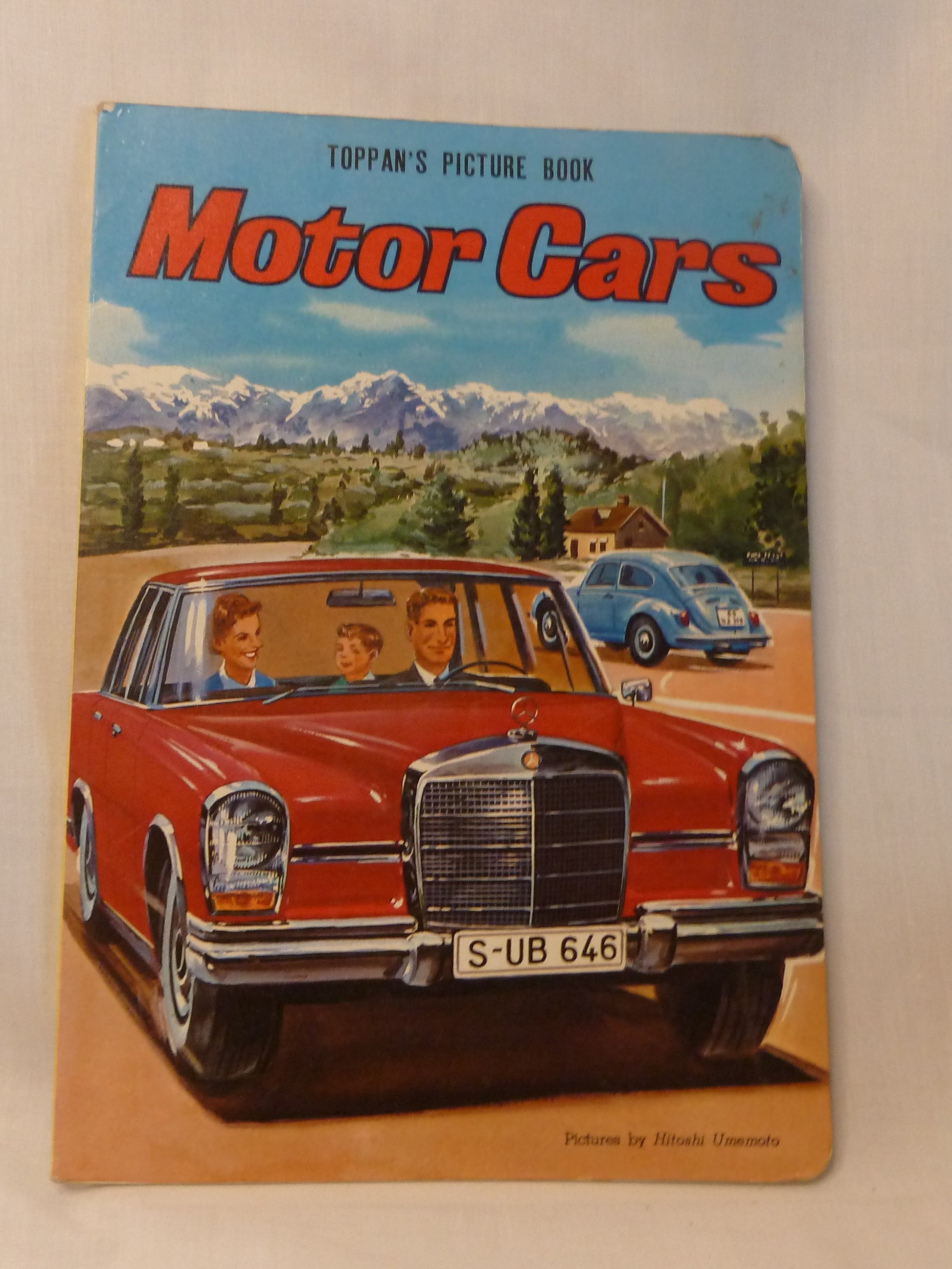 Toppan's Picture Book Motor Cars – Hitoshi Umemoto (1970, Golden Press)-Vintage Children’s Picture Book / Motoring Collectible-Tilbrook and Co