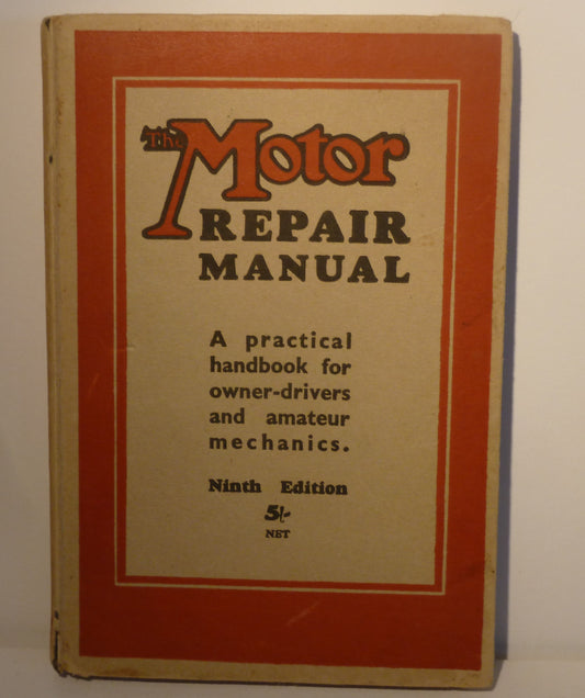 The Motor Repair Manual – Ninth Edition – Temple Press – Vintage Car Maintenance Guide-Book-Tilbrook and Co