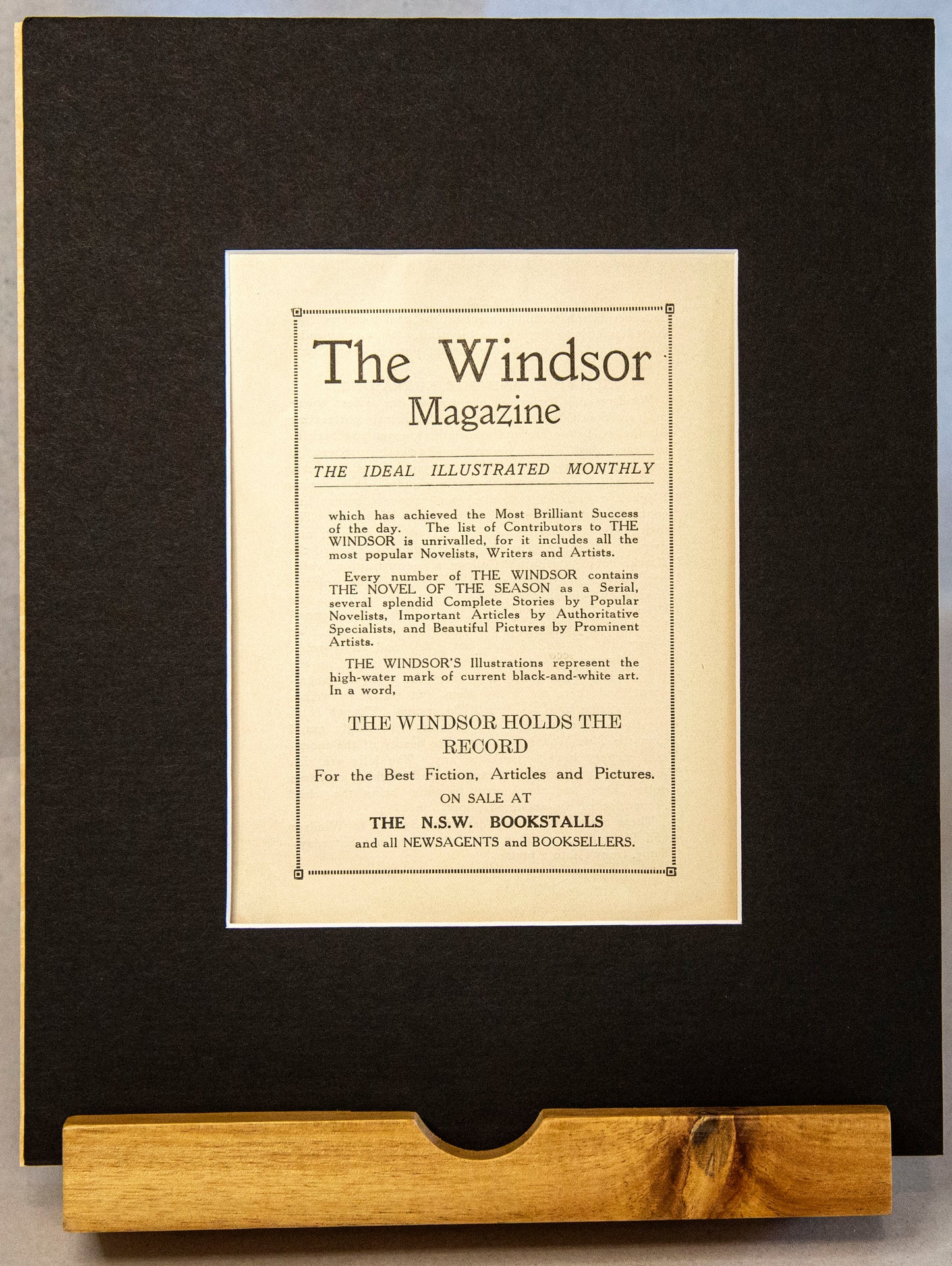 Original 1914 Windsor Magazine Advertisement – Vintage Illustrated Monthly Print-Vintage Ephemera-Tilbrook and Co