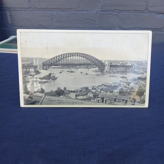 Sydney Harbour Bridge Souvenir Tin Picture – 1932 Opening Commemorative-Vintage Australian Souvenir / Advertising Memorabilia-Tilbrook and Co