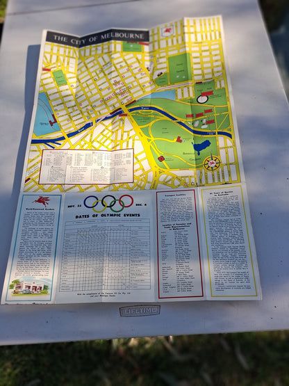 XVI TH. Olympiad : Melbourne 1956 Olympic Guide-Pamphlet-Tilbrook and Co