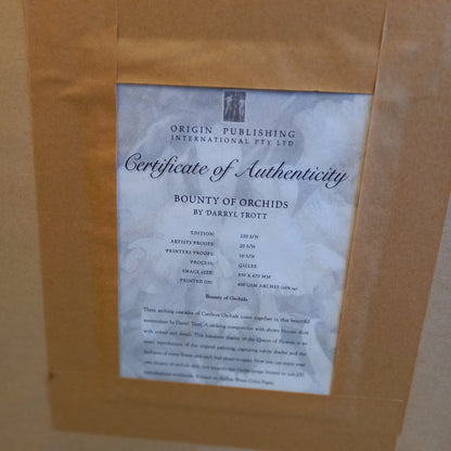 Bounty of Orchids – Limited Edition Print by Darryl Trott (116/250), Framed-Limited Edition Botanical Art Print / Framed Wall Art-Tilbrook and Co