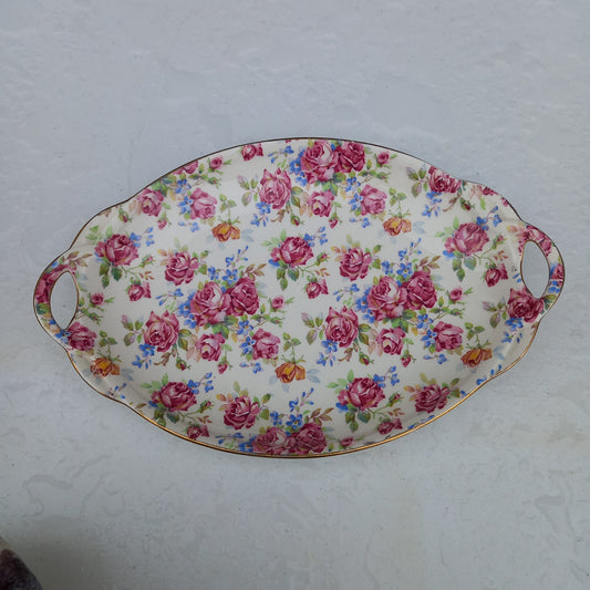 Royal Winton Grimwades Victorian Rose Dish – CAN RD 1953, Vintage Floral Serving Dish-Vintage Serving Dish-Tilbrook and Co
