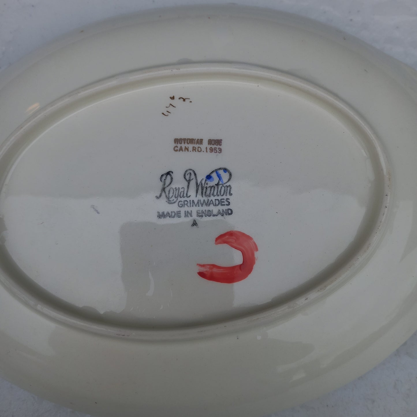 Royal Winton Grimwades Victorian Rose Dish – CAN RD 1953, Vintage Floral Serving Dish-Vintage Serving Dish-Tilbrook and Co