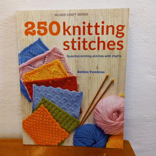 250 Knitting Stiches by Debbie Tomkies-Book-Tilbrook and Co