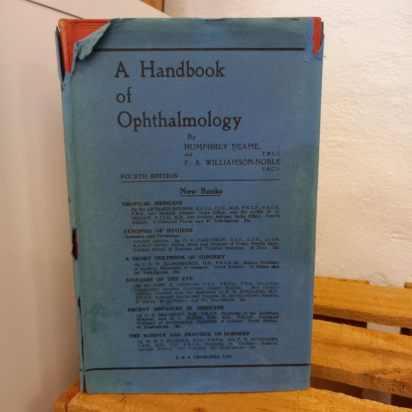 A Handbook of Ophthalmology by Humphrey Neame & F. A. Williamson-Noble (1942, Hardcover)-Book – Medical Textbook / Vintage Ophthalmology Reference-Tilbrook and Co