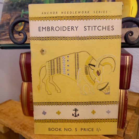 Anchor Needlework Series: Embroidery Stitches – Book No. 5-Vintage needlework booklet / Embroidery instruction-Tilbrook and Co