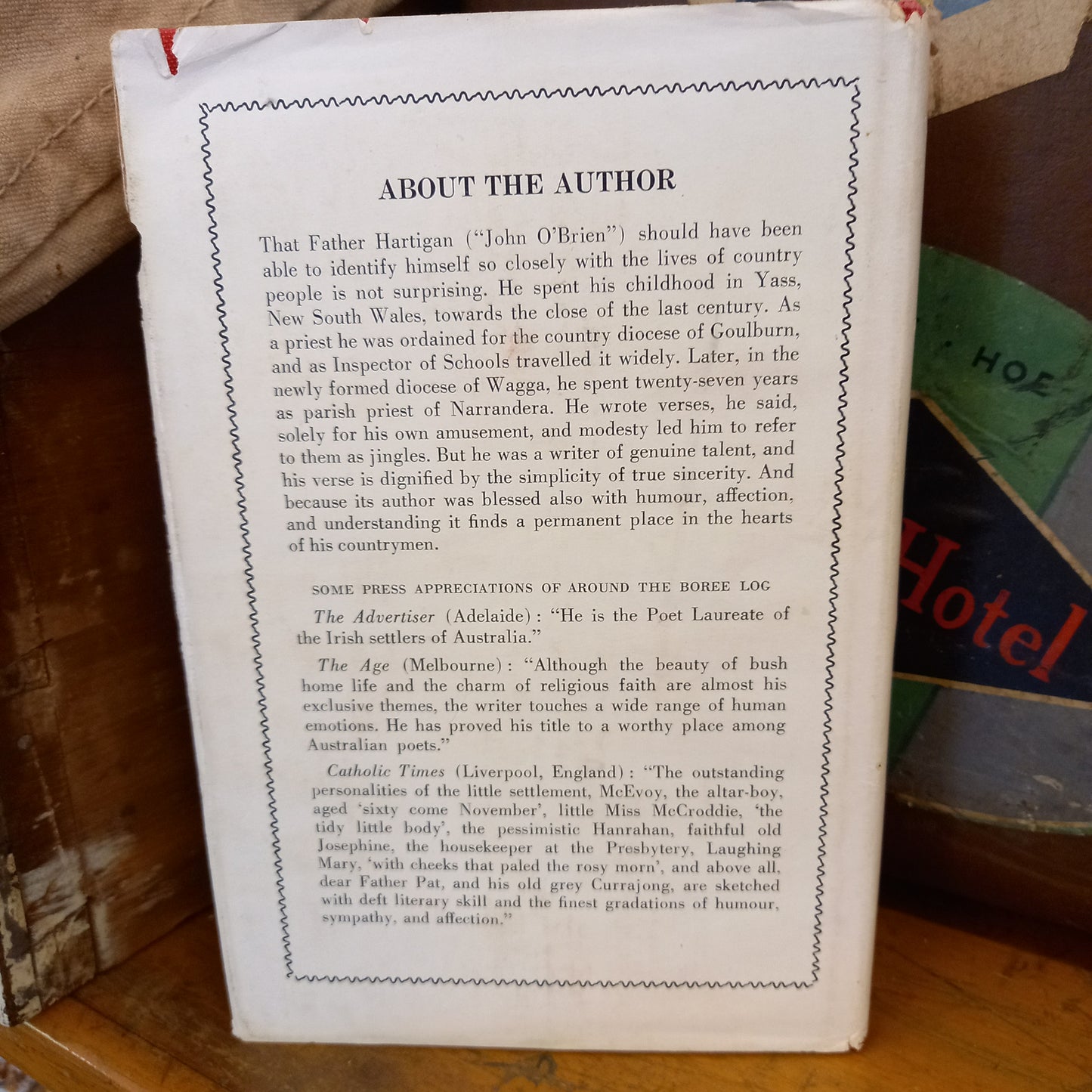 Around the Boree Log and Other Verses by John O'Brien-Book-Tilbrook and Co