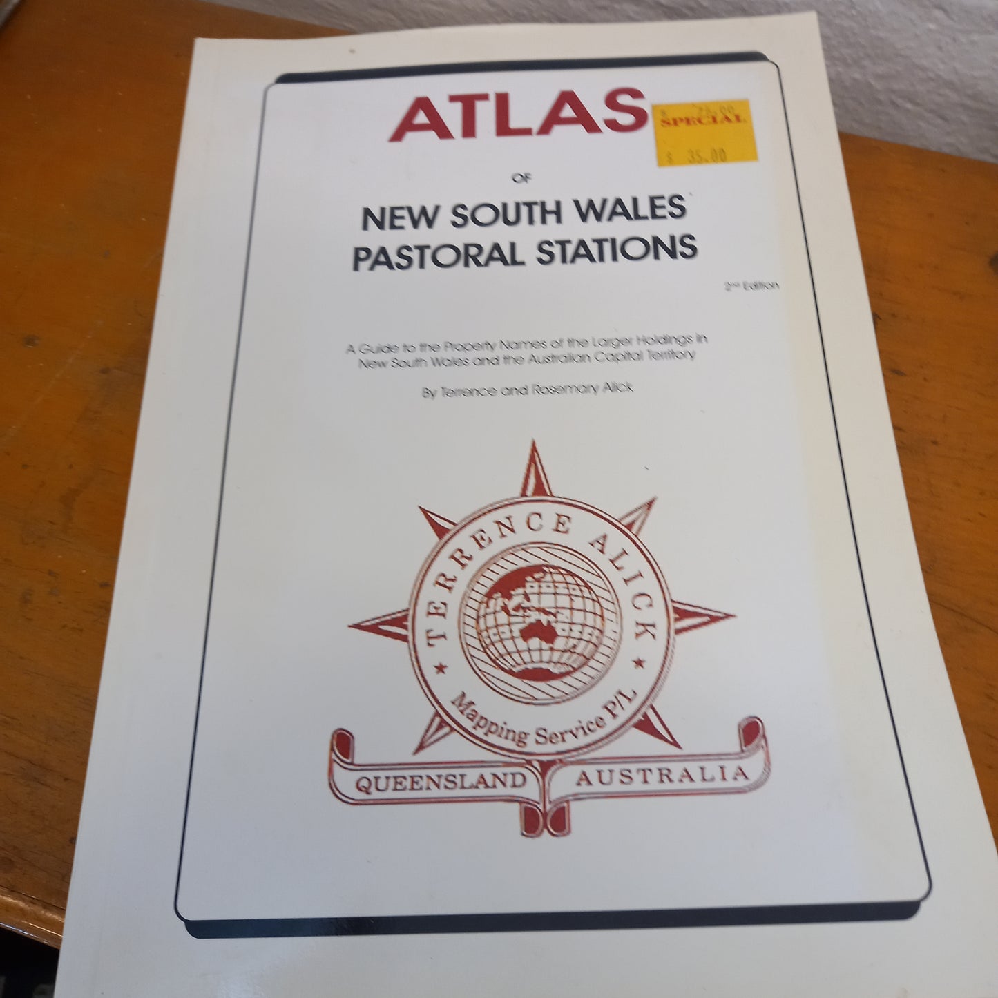 Atlas of New South Wales Pastoral Stations by Terrence and Rosemary Alick-Book-Tilbrook and Co