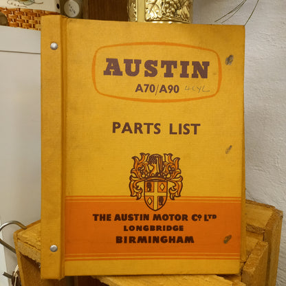 Austin A70/A90 Parts List – Publication No. 1115 (December 1955)-Automotive Parts Manual / Workshop Reference-Tilbrook and Co