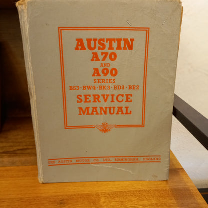 Austin A70 & A90 Series BS3 BW4 BK3 BD3 BE2 Service Manual-Book-Tilbrook and Co